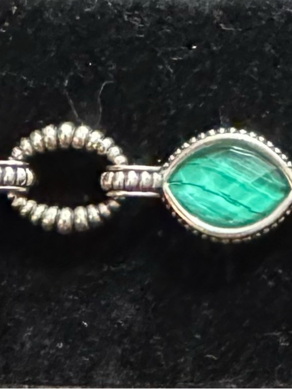 LAGOS Sterling Silver and Malachite Bracelet